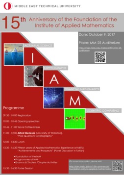 15th Anniversary of the Foundation of  the Institute of Applied Mathematics
